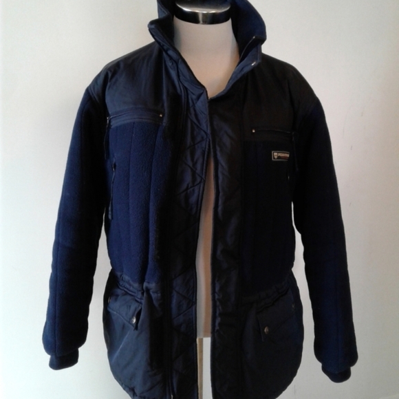 Polo Sport Ralph Lauren Fleece Jacket Large Winter Blue Warm parka L - Picture 3 of 6